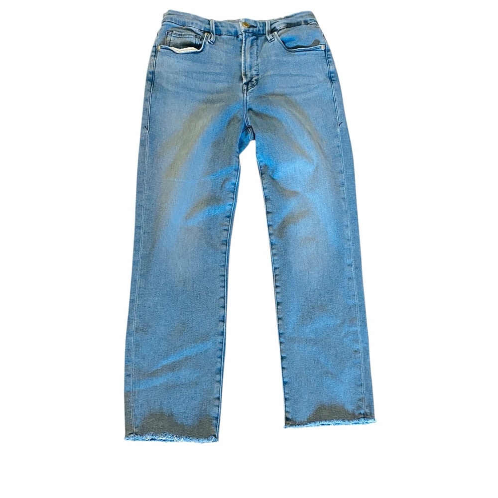 Good American Good Straight Split Pockets Jeans - Picture 4 of 9